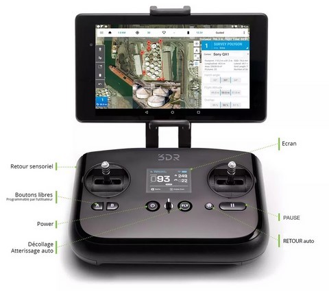 consolle pilotage drone solo mapper