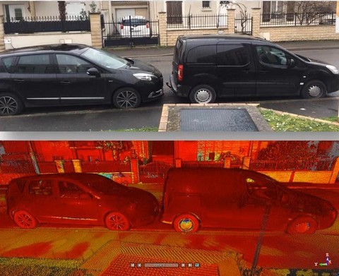 scan laser 3d surface brillante